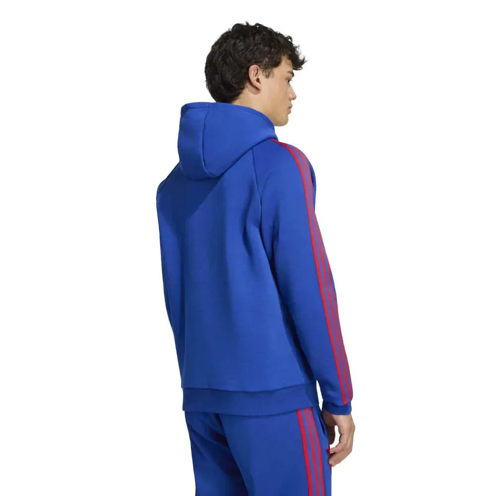 Мужской худи с принтом Manchester United Originals Adidas, Blue — фото 2