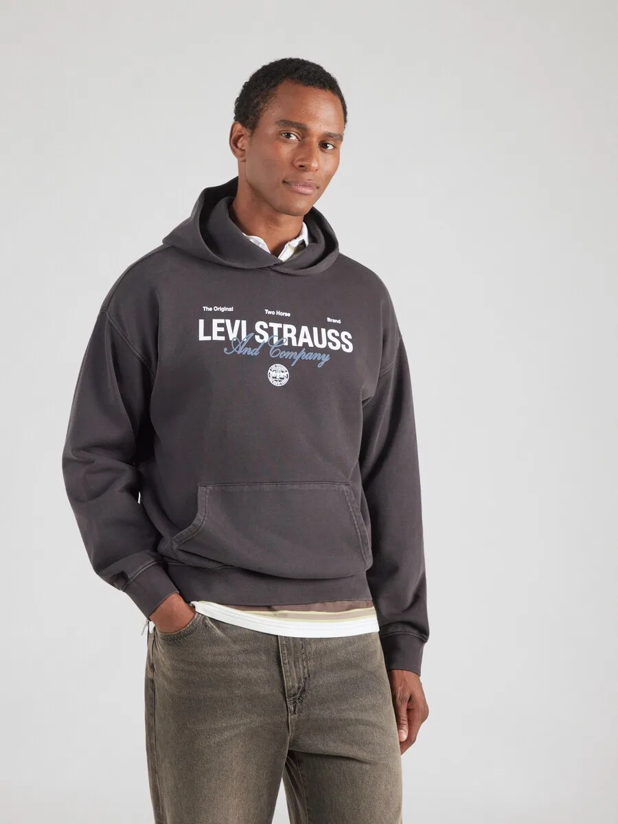 Толстовка LEVI'S 'Sunset Graphic Hoodie' черного цвета — фото 2
