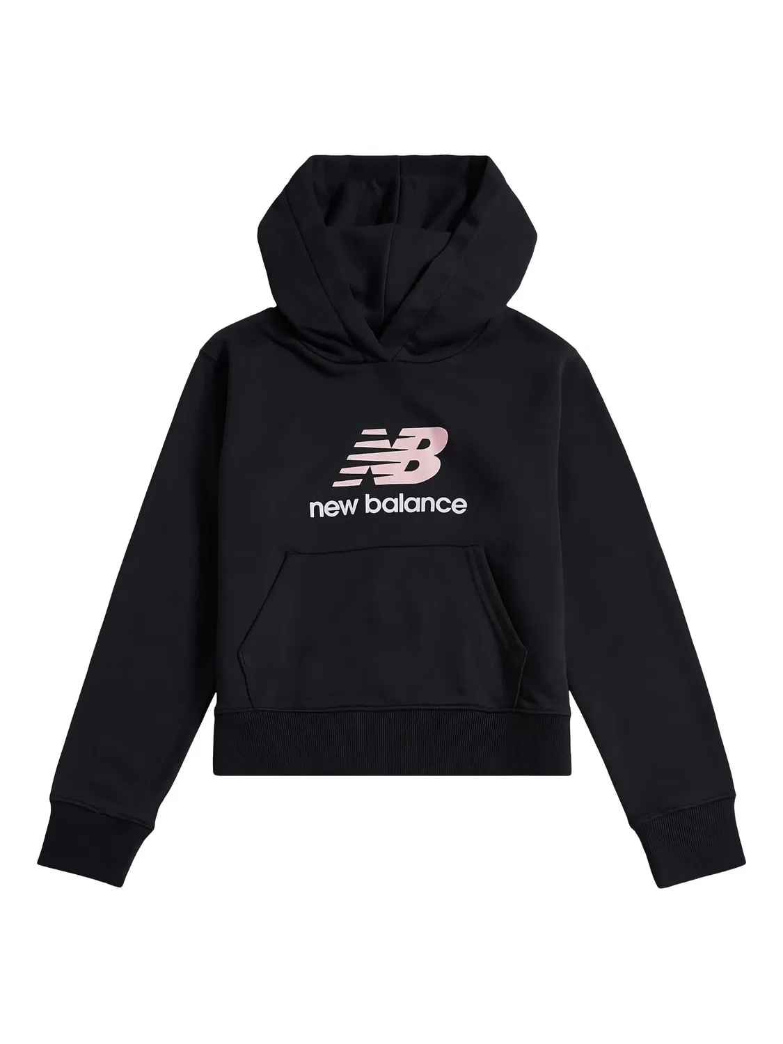 Толстовка с капюшоном черная New Balance, черный