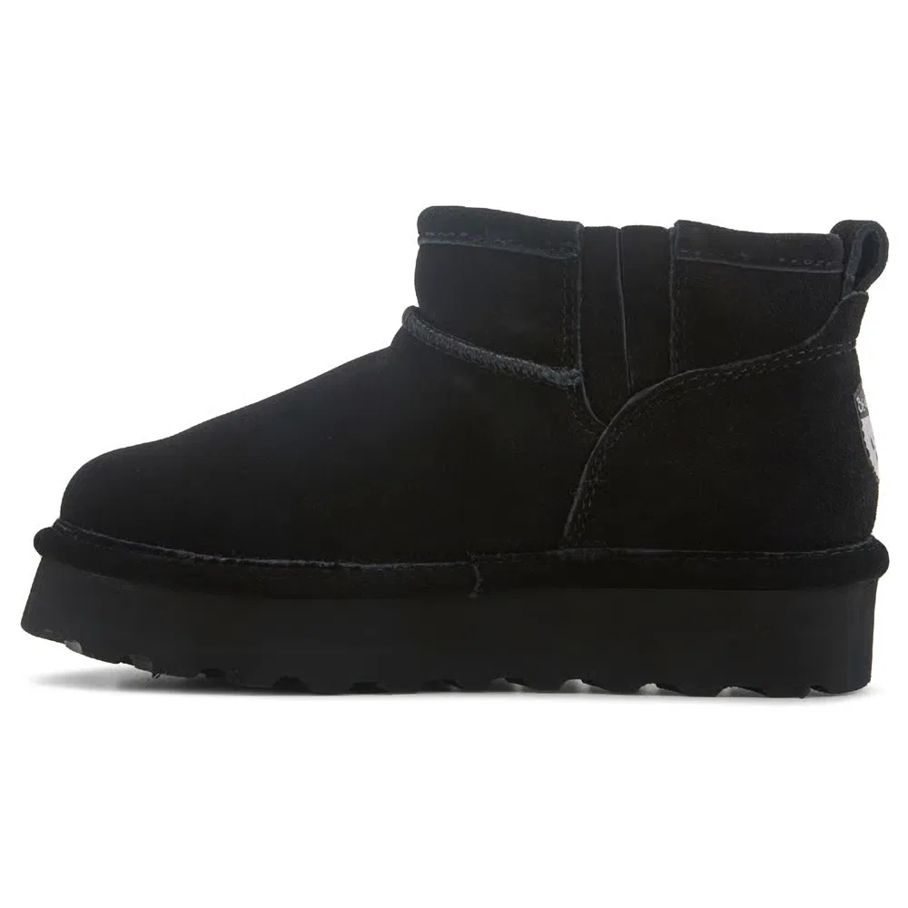 Детские ретро-ботинки на платформе короткие Bearpaw, Black — фото 3