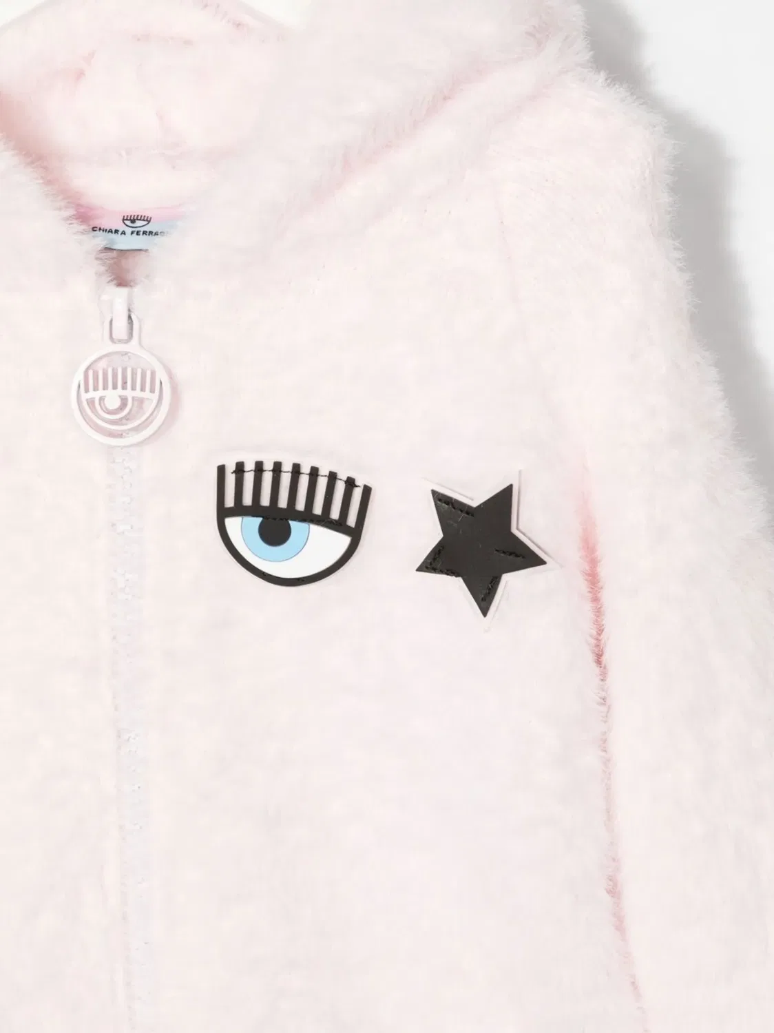 Пуховый худи Eyestar с капюшоном Chiara Ferragni, светло-розовый — фото 3