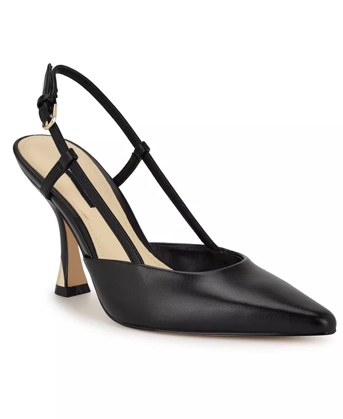 Женские туфли-лодочки Vassa на коническом каблуке Nine West, черный