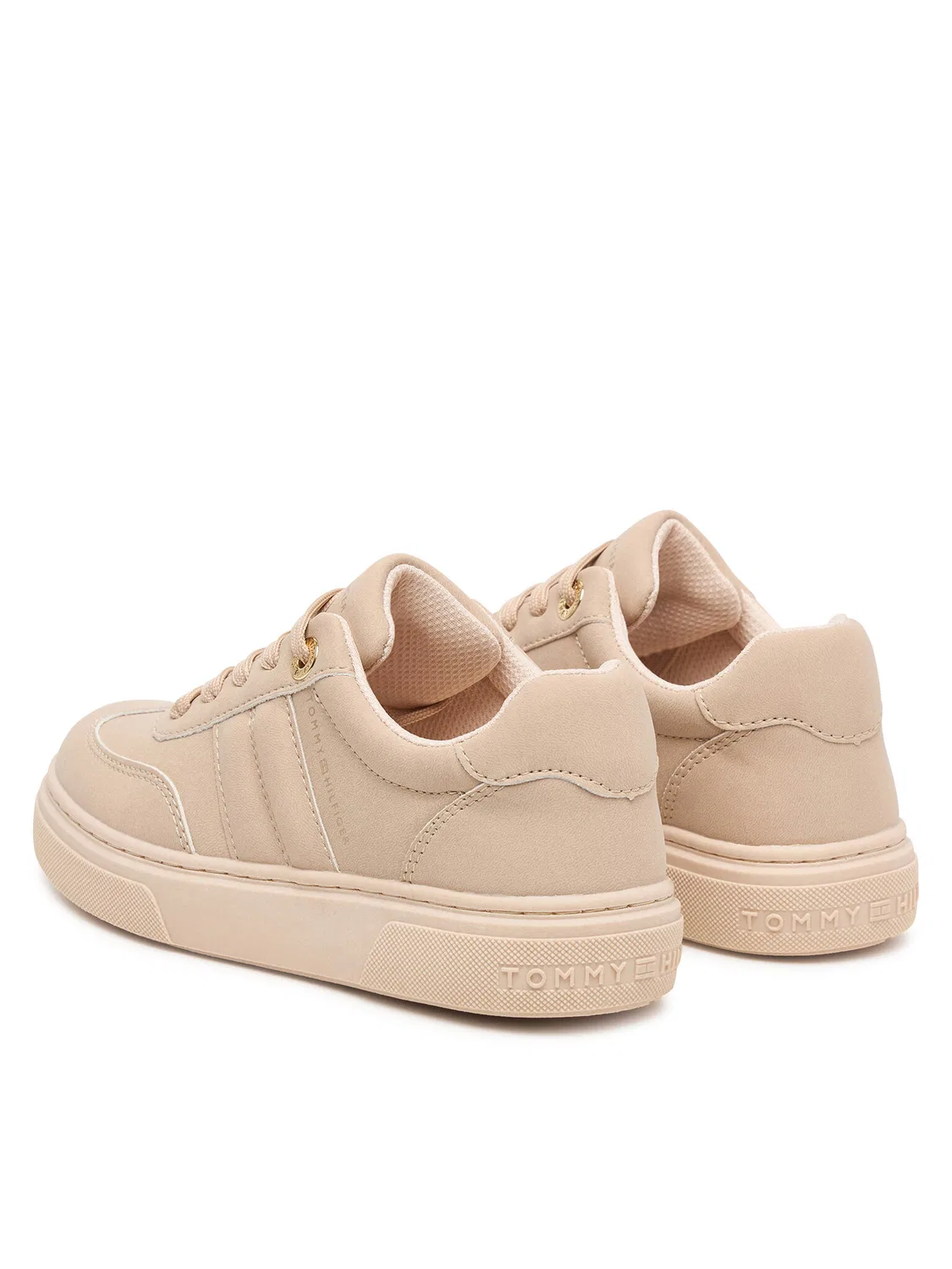 Кроссовки для девочки Low Cut Lace-Up Sneaker Tommy Hilfiger, светло-бежевый — фото 3
