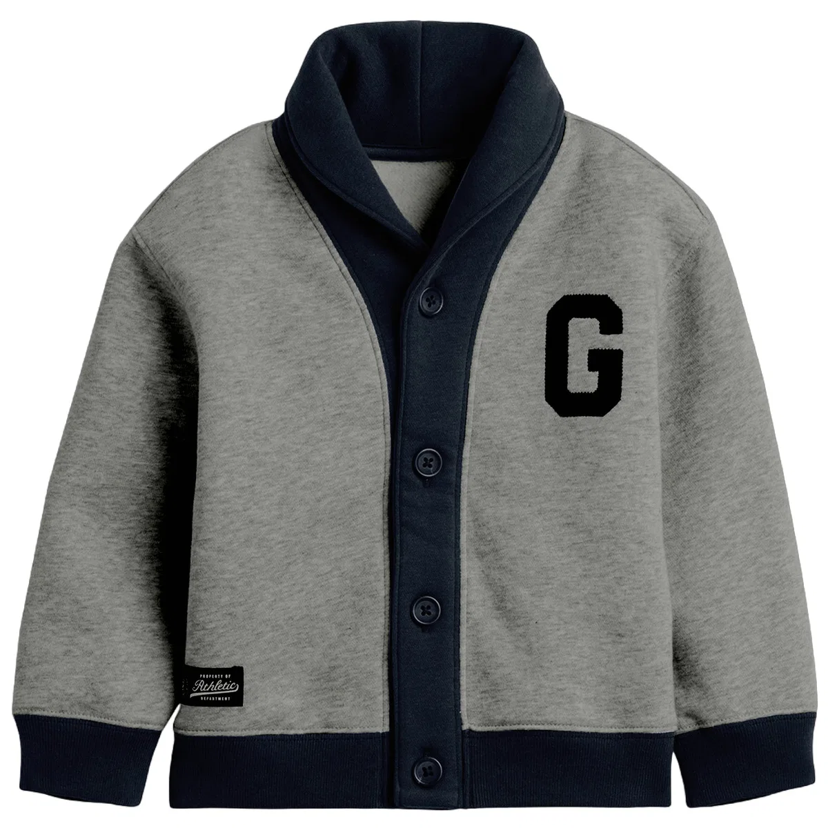 Детский свитшот с воротником GAP Baby Sweatshirts Lapel Moderate, Gray