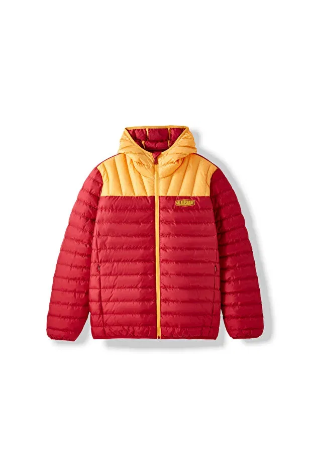 Детское пальто для девочек с капюшоном Galatasaray c252132 Gsstore, Yellow Red