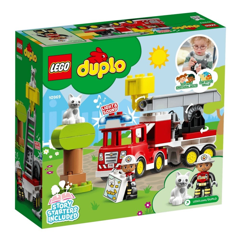 Конструктор LEGO DUPLO 10969 Пожарная машина с мигалкой — фото 3