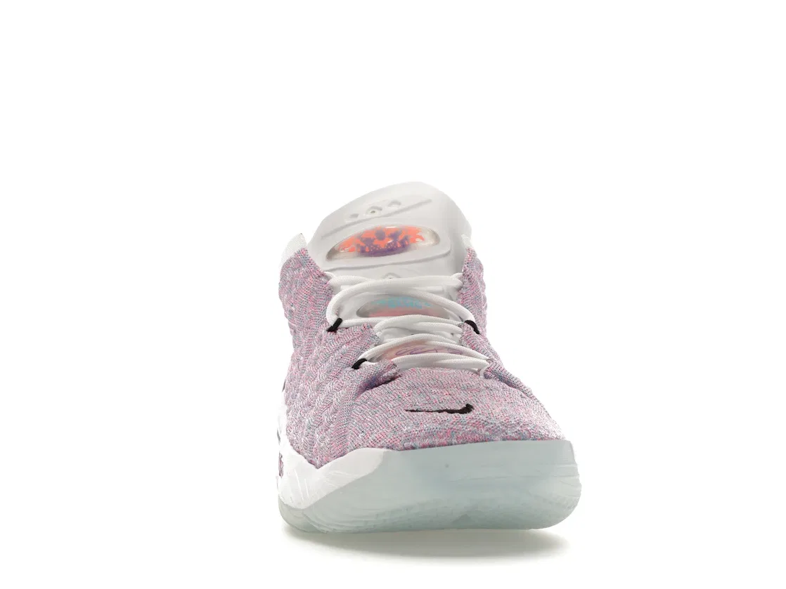 Детские кроссовки для мальчиков с принтом Nike LeBron 18, Multi-Color/Black/Chlorine Blue — фото 2