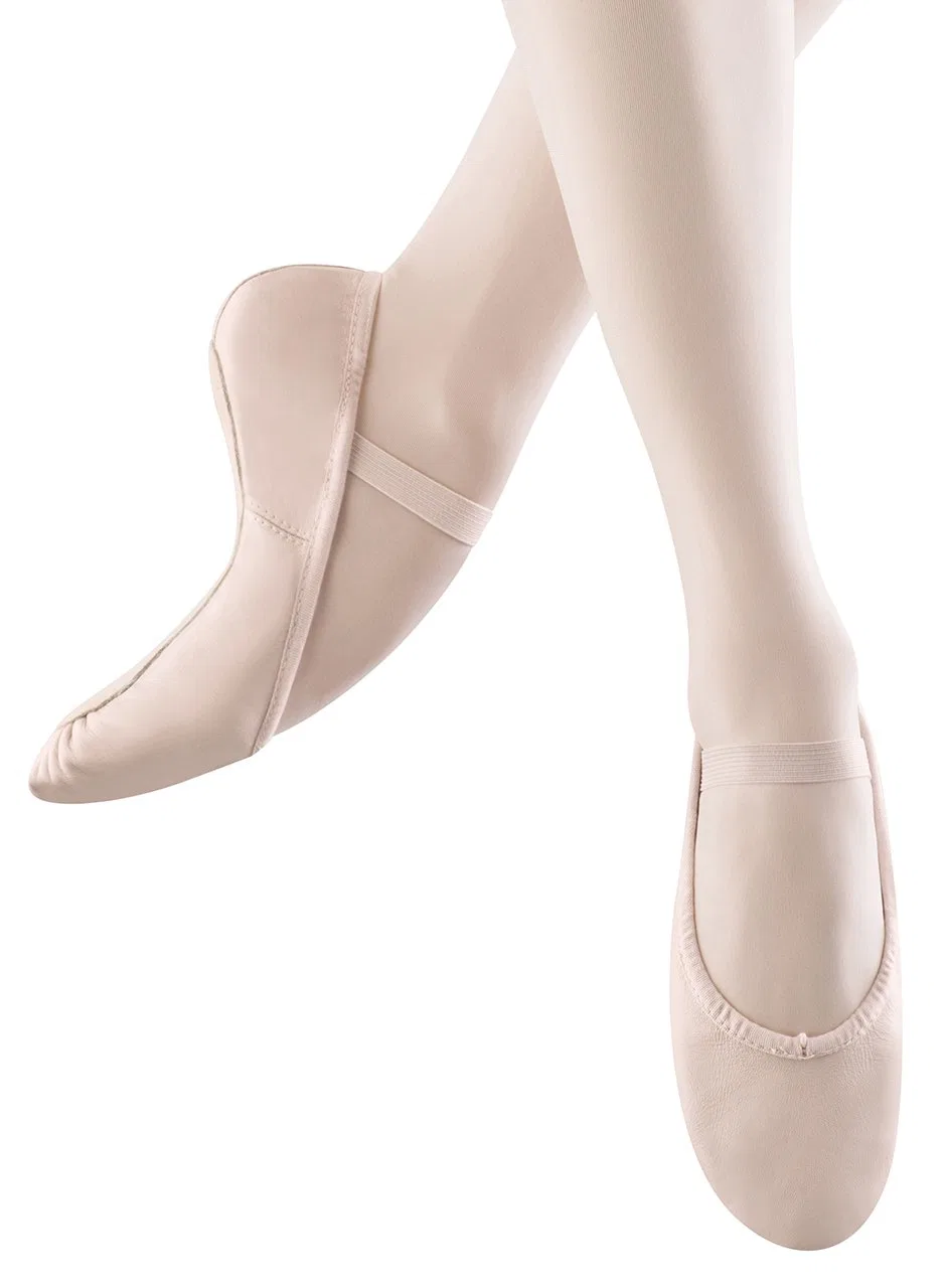 Детские балетки для девочек из кожи Dansoft Bloch, Theatre Pink — фото 2