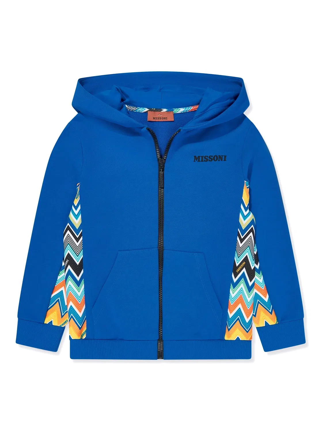 Худи с зигзагообразным принтом Missoni, синий