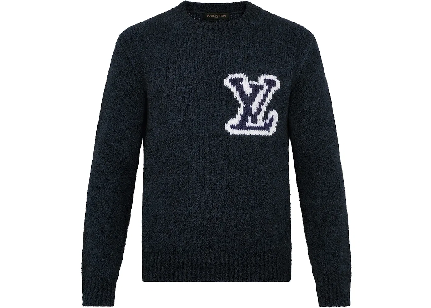 Мужской свитер с интарсией Louis Vuitton, Navy
