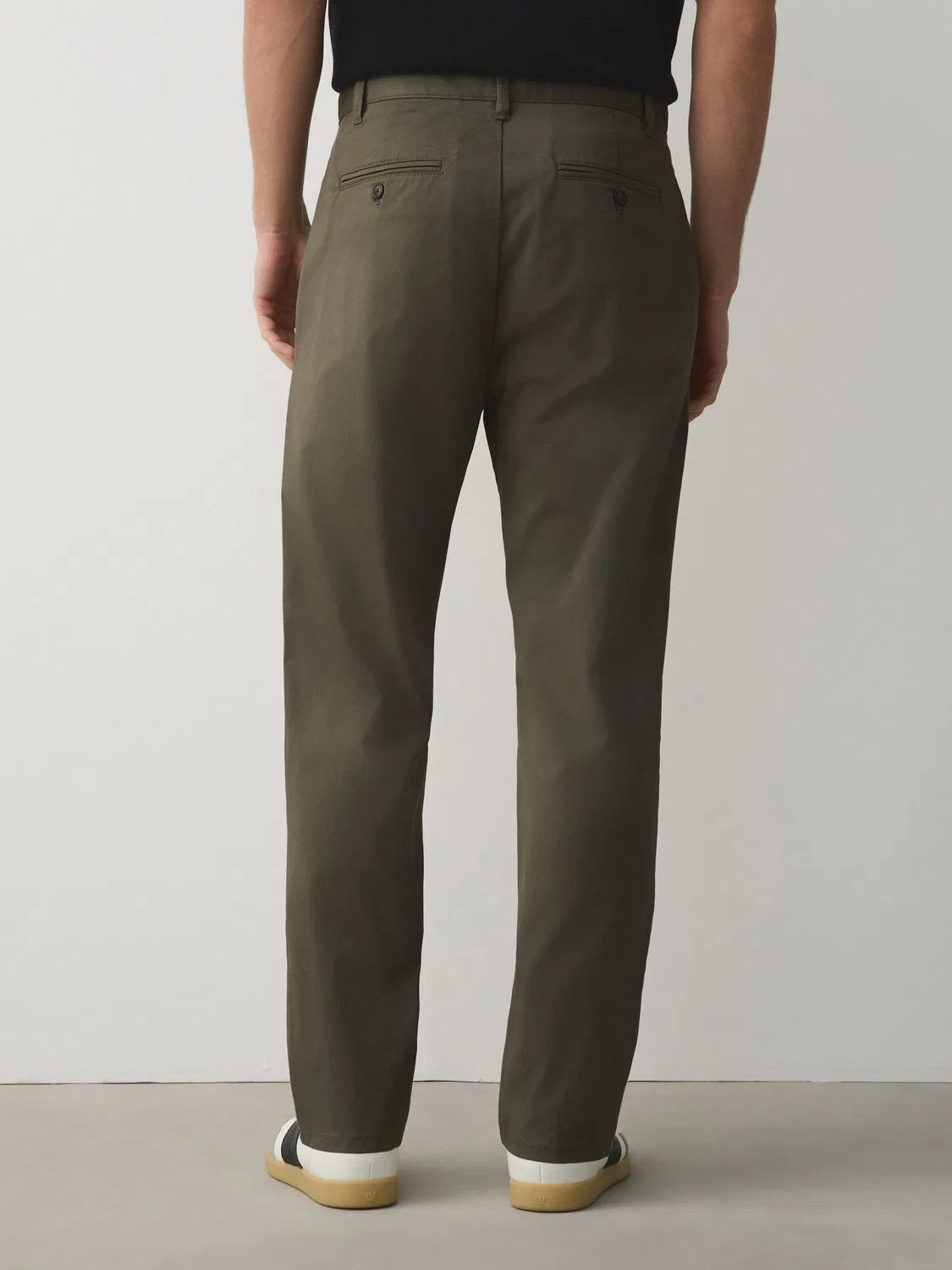 Чинос Regular Tapered Fit Next, хаки-зеленый — фото 4