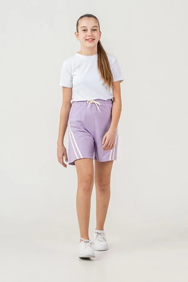 Детские шорты для девочек с принтом Mışıl Kids, Lavender