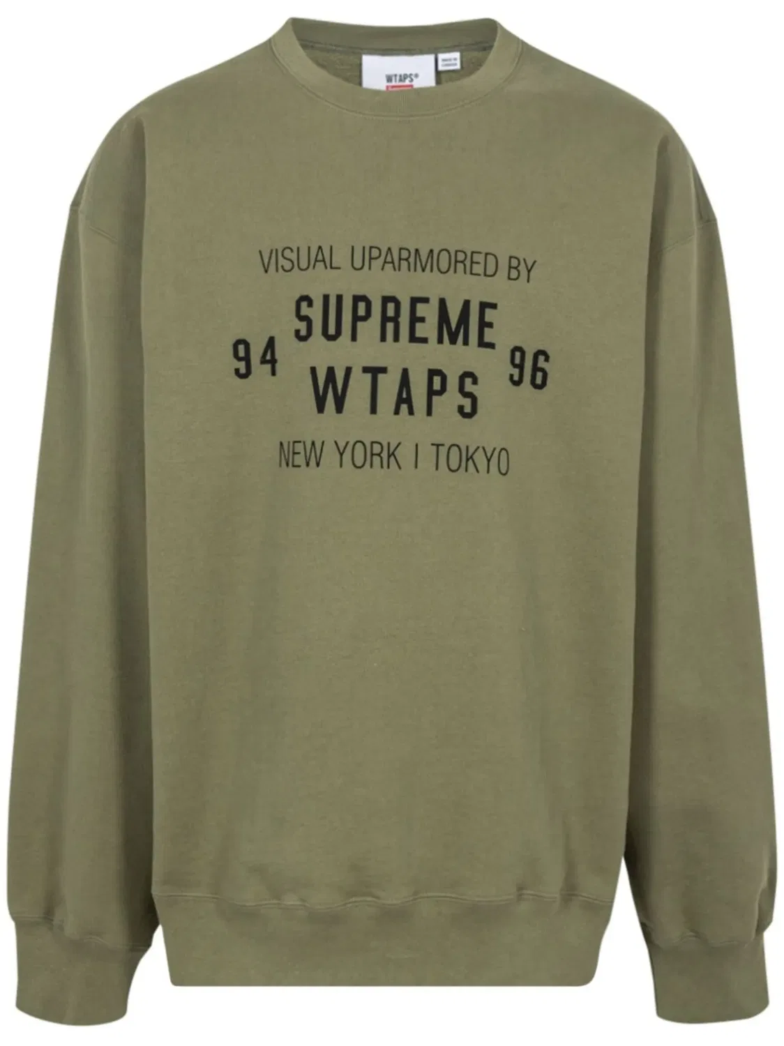 Supreme Свитшот с круглым вырезом зеленый