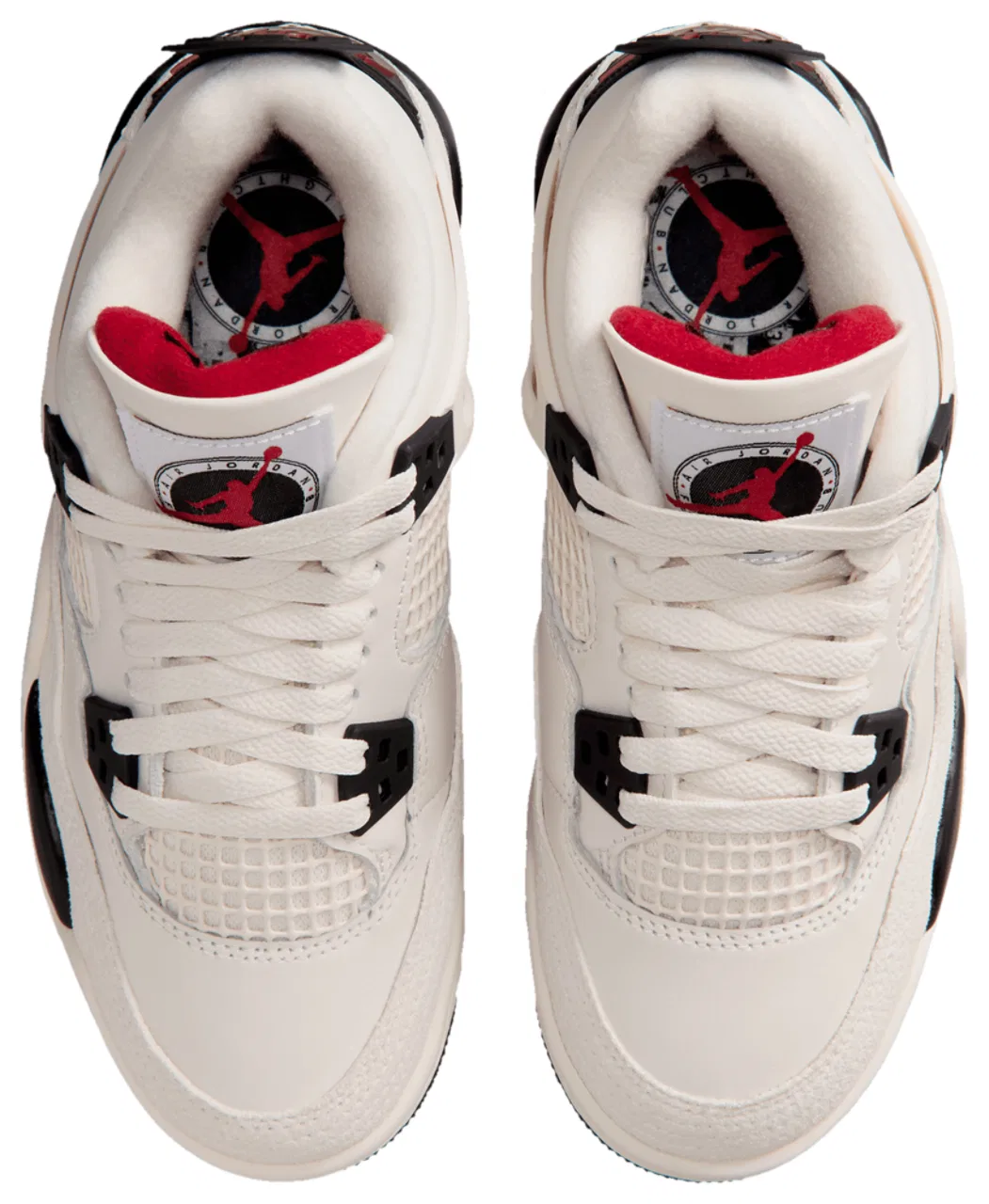 Баскетбольные кроссовки для мальчиков Retro 4 Jordan, черный/красный/белый — фото 4