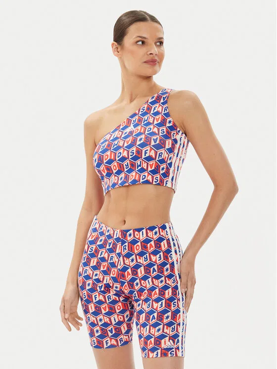 Топ regular fit FARM Rio Adidas, мультиколор