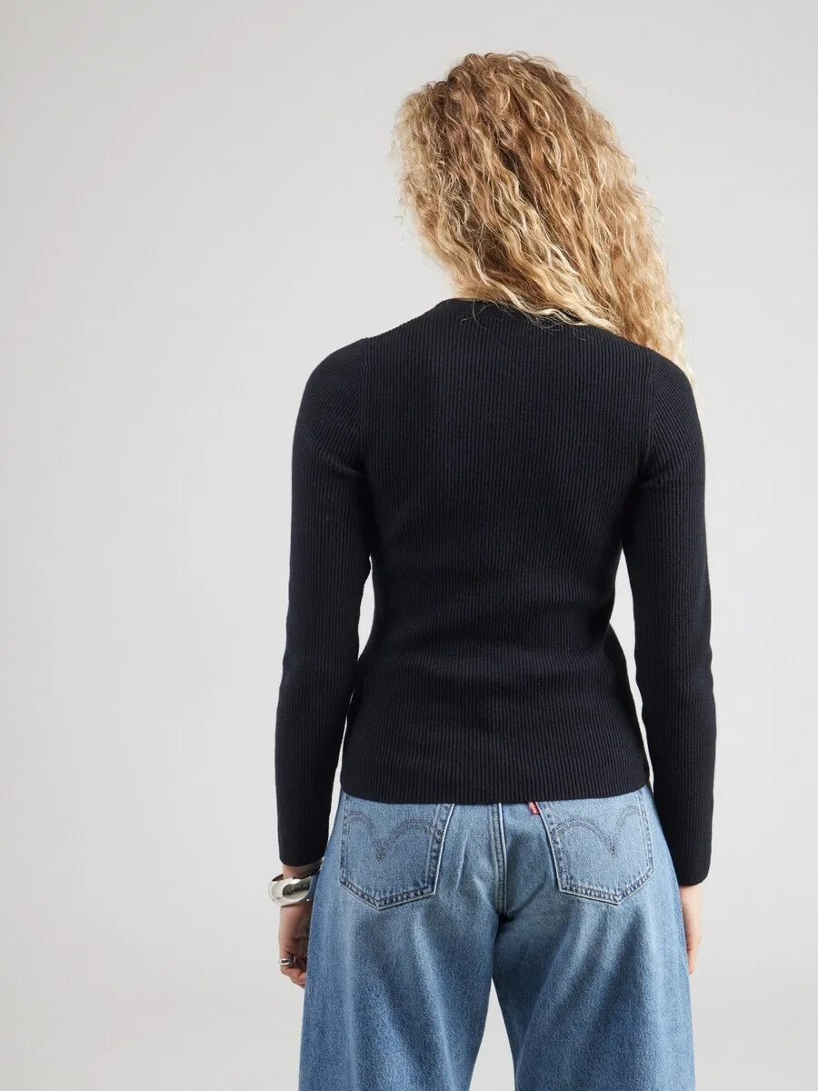 Свитер LEVI'S «Круглый вырез, ребристая ткань» в графитовом цвете — фото 4