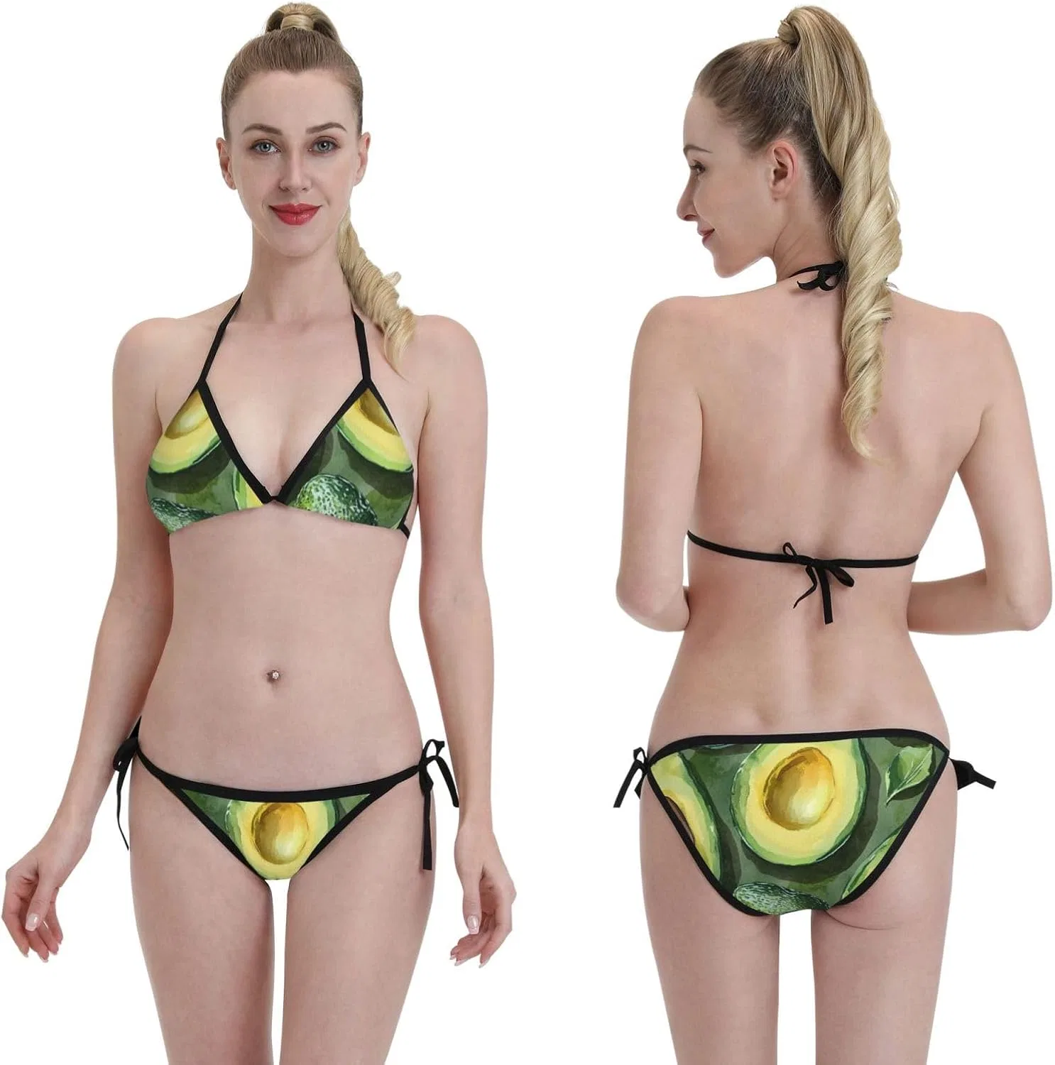 Женский бикини-комплект с мандала-принтом Green Avocado 3 — фото 4