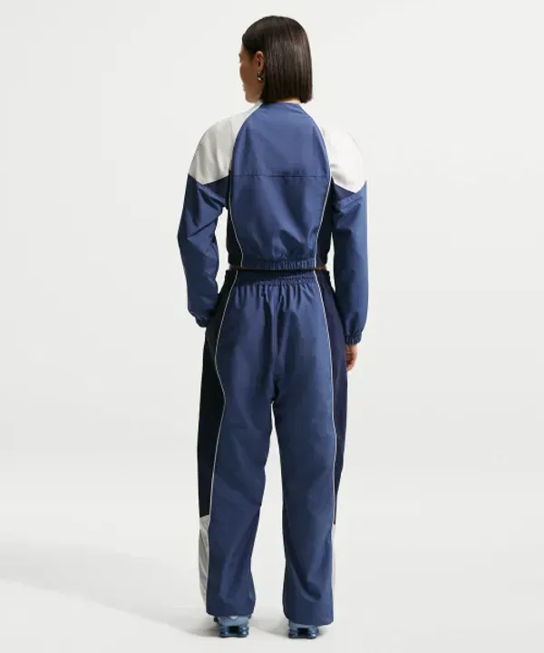 Тренировочная куртка Nike Sportswear Shrunken Track Jacket, мистик нави, лайт бон, миднайт нави — фото 4