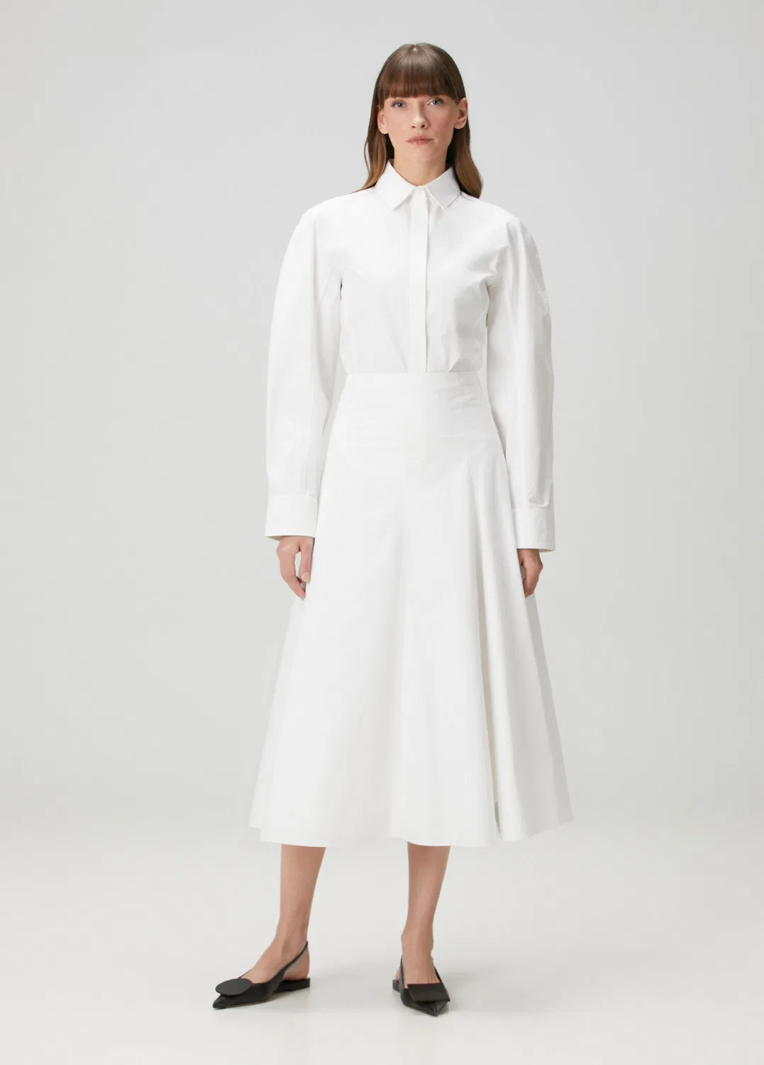 Юбка миди Jacquemus The Triangle, white