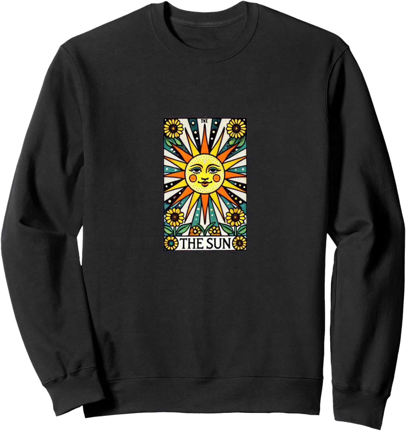 

Футболка с изображением карты Таро «Солнце» и надписью «Лето» Vintage Sun Snugg, черный