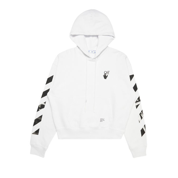 

Худи Off-White Carav Arrow Over Hoodie 'White/Black', белый