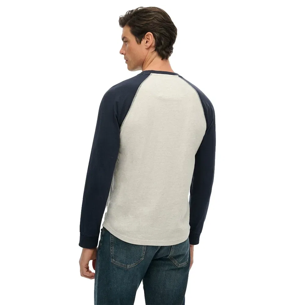 Футболка с длинным рукавом Vintage Athletic Baseball Superdry, бежевый — фото 2