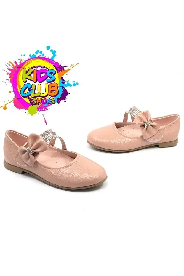 Детские балетки для девочек с бантом Kcmn, Pink