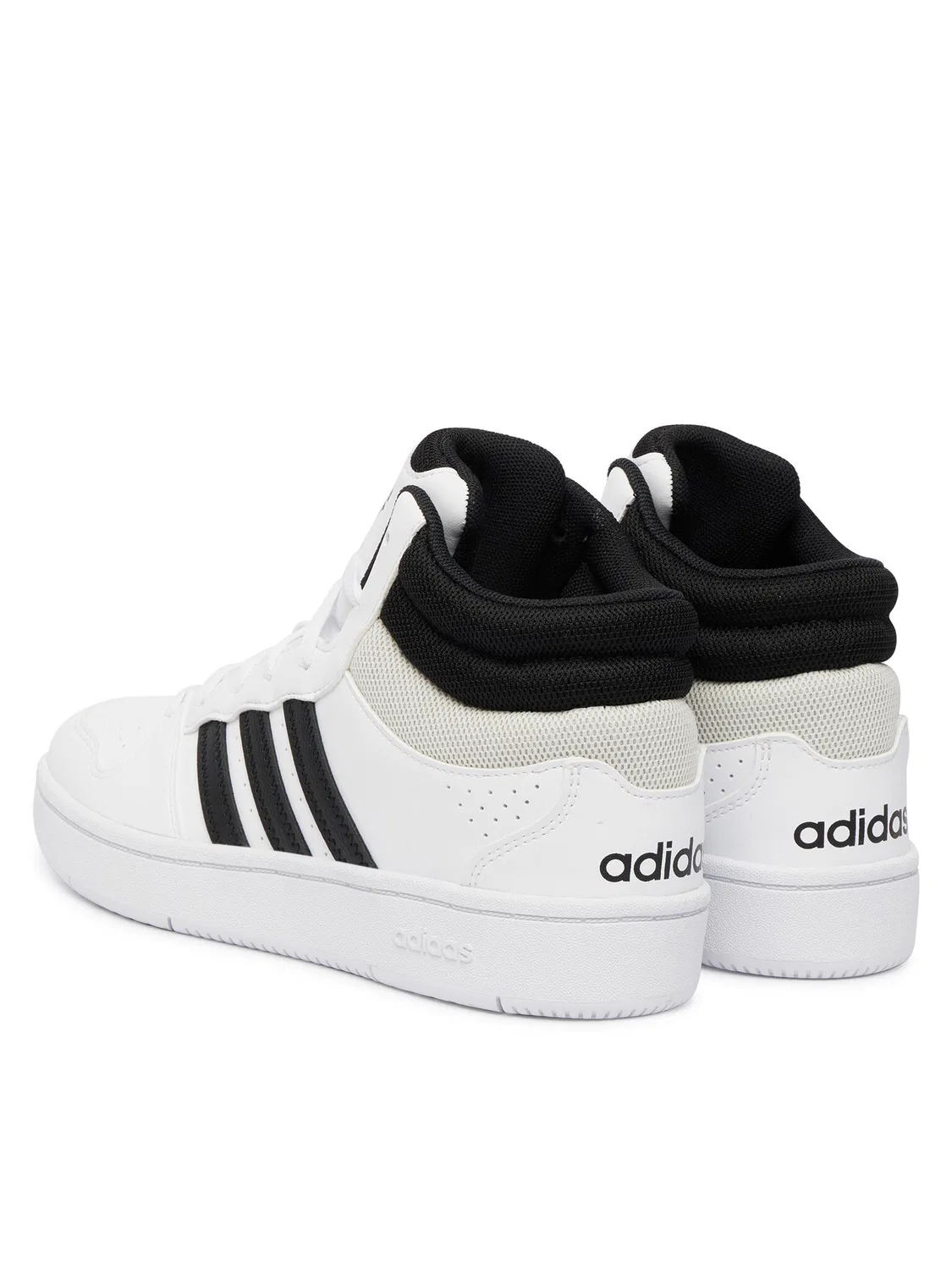 Кроссовки для мальчика Hoops Mid Classic Shoes Adidas, белый — фото 3