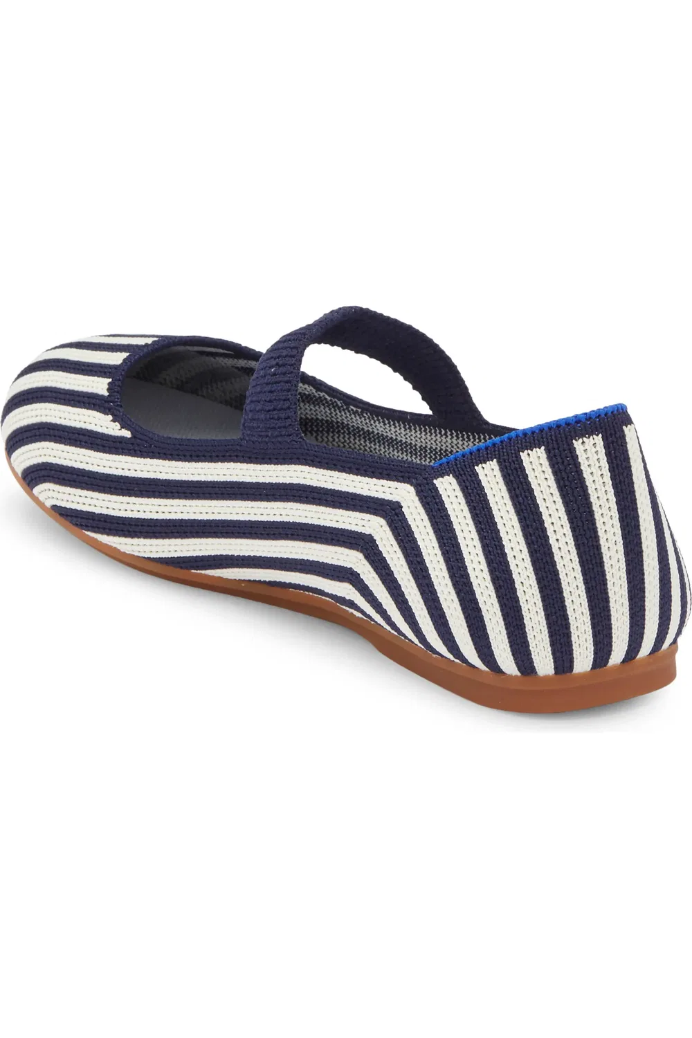 Детские туфли Мэри Джейн с регулируемым ремешком Rothy's, Sailor Stripe — фото 2