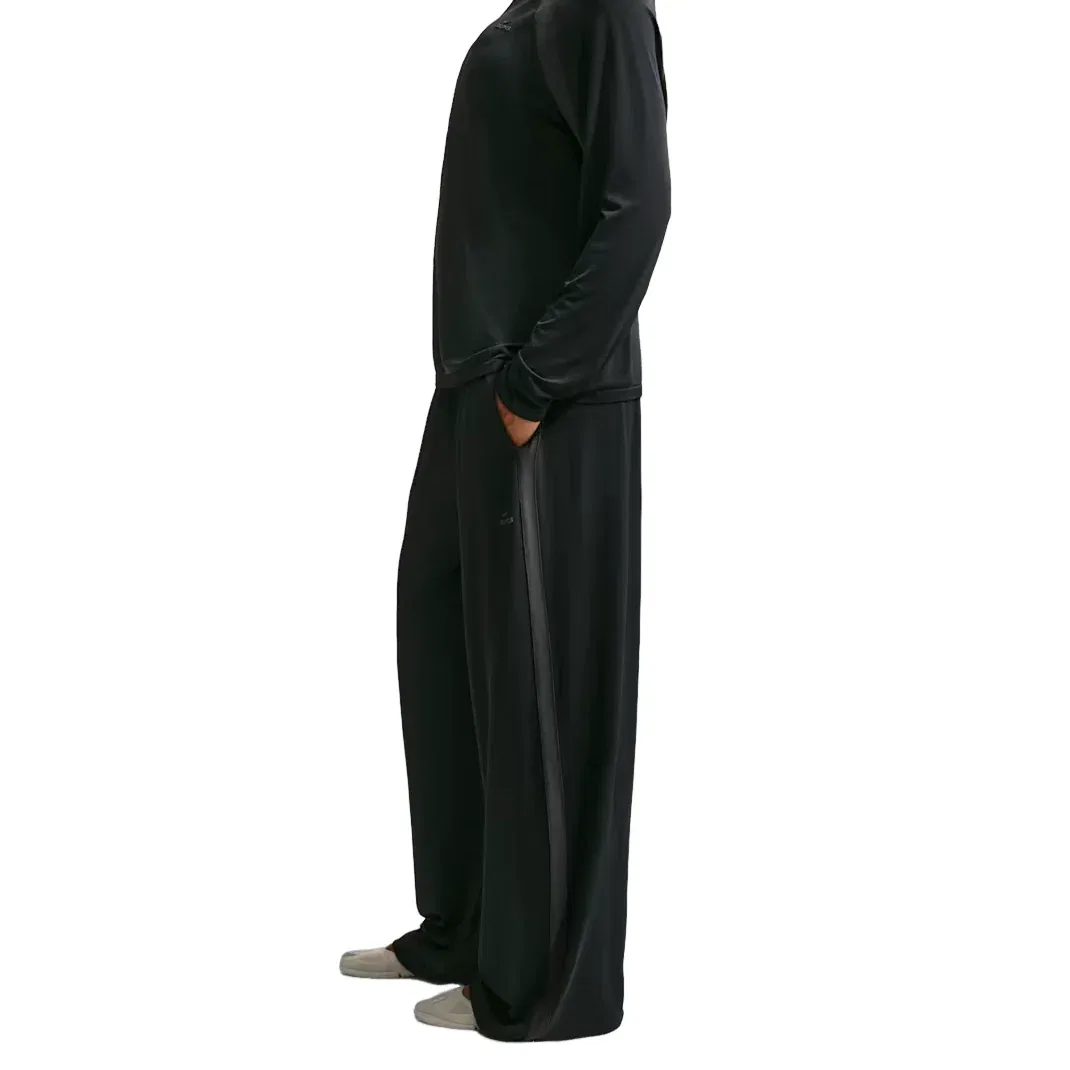 Женские брюки SKIMS Stretch Knit Wide-Leg Pants 'Obsidian Igneous' Nike, Obsidian/Igneous — фото 2