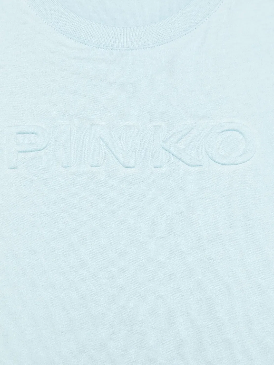 Футболка с тисненым логотипом PINKO, небесно-голубой — фото 2