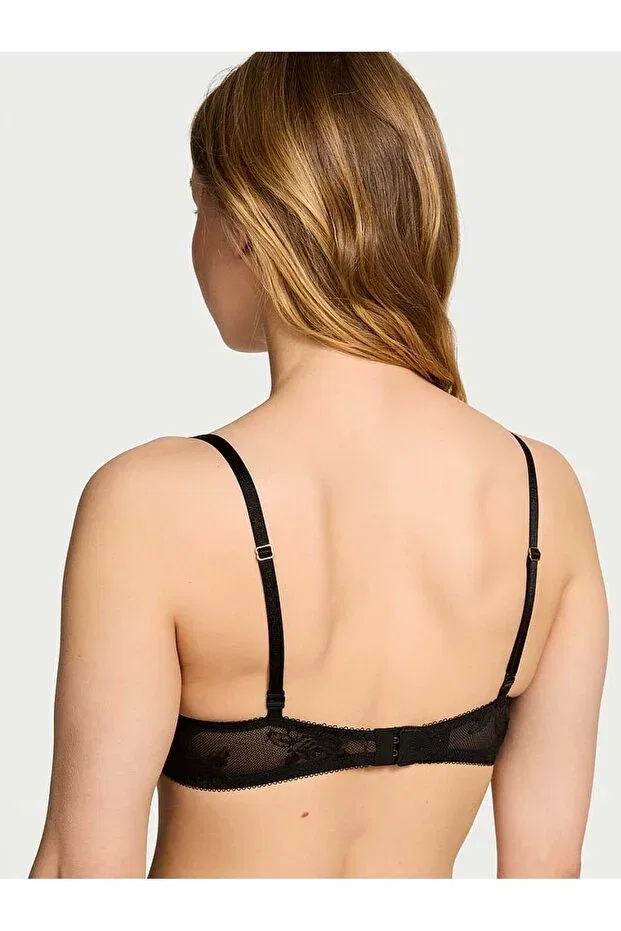 Женский бюстгальтер кружевной Rose lace Victoria'S Secret, Черный — фото 3