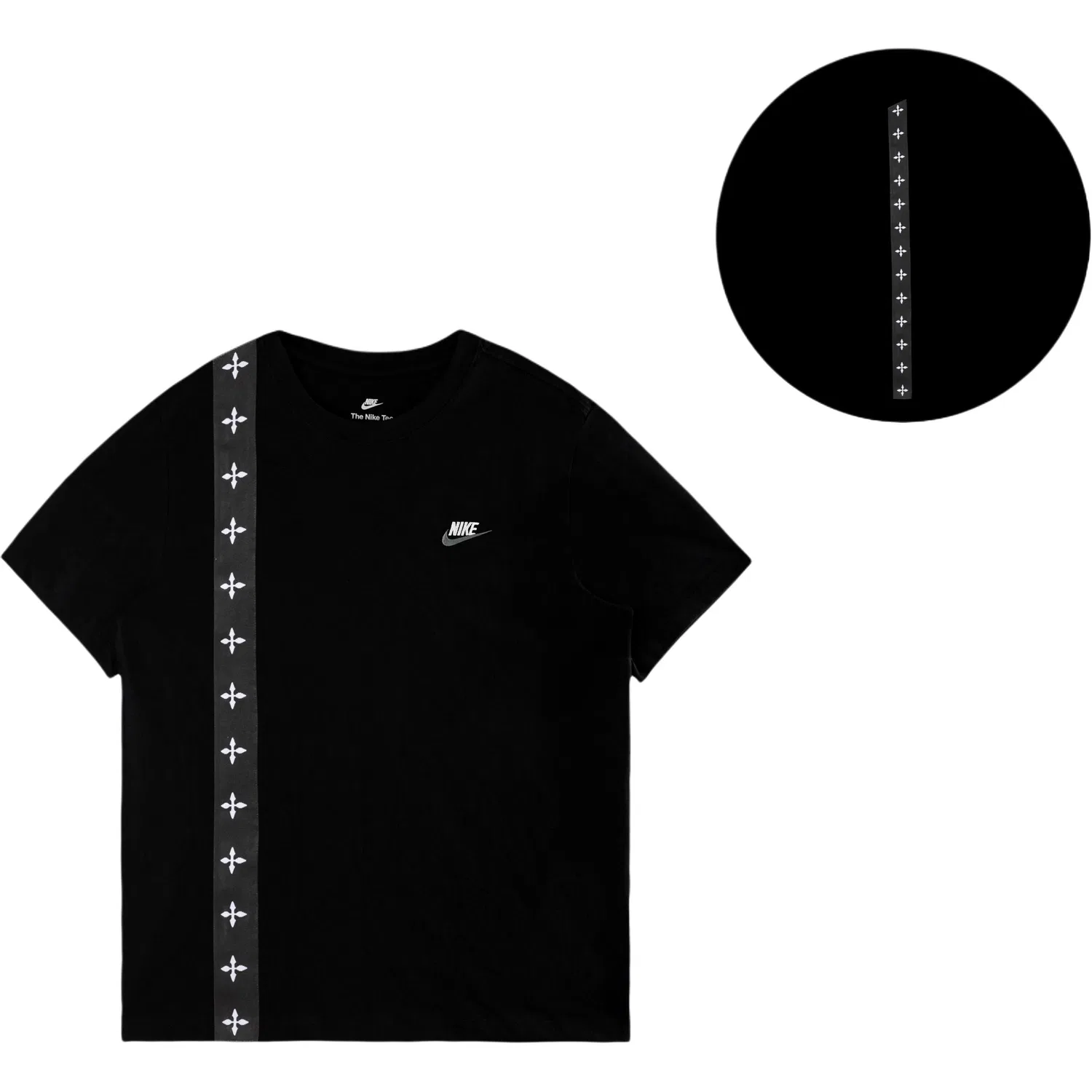 Мужская футболка с коротким рукавом Sportswear Club Nike, Black/White/Dark Gray — фото 3