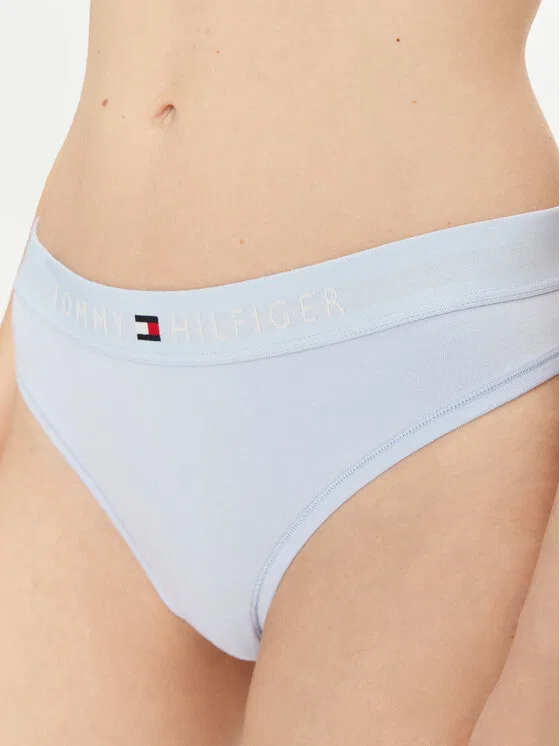 Трусы-танга синие Tommy Hilfiger, светло-голубой — фото 3