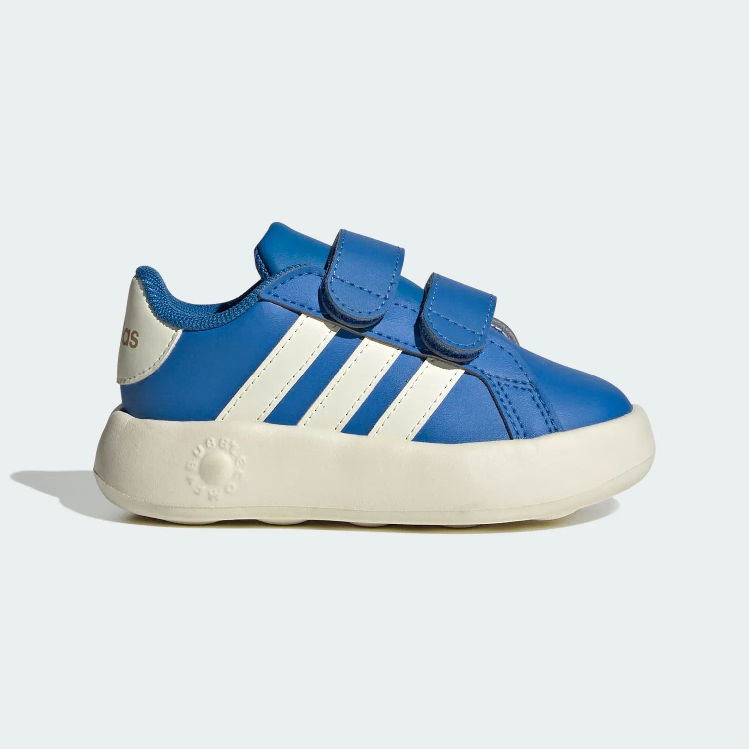 Детские кроссовки с липучками Grand Court 2.0 Kids Adidas, Konigsblau Naturweiß Beige