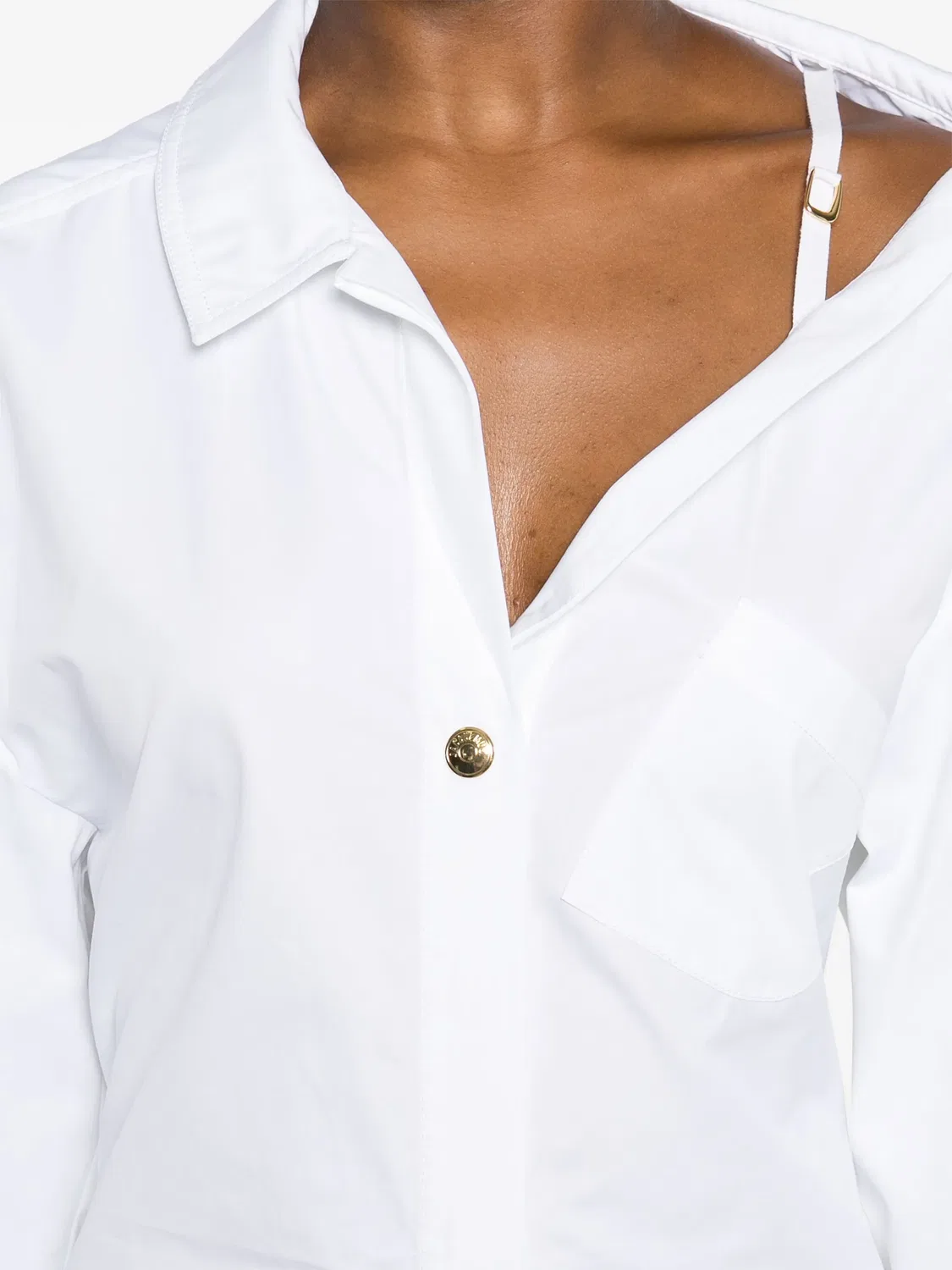 Платье La Robe Chemise Jacquemus, белый — фото 2