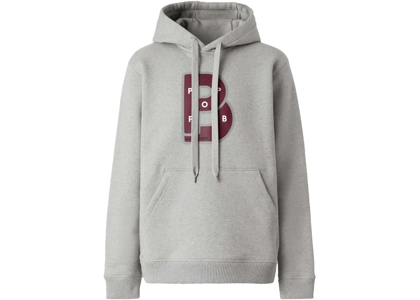 Мужской худи с принтом Burberry, Pale Grey Melange