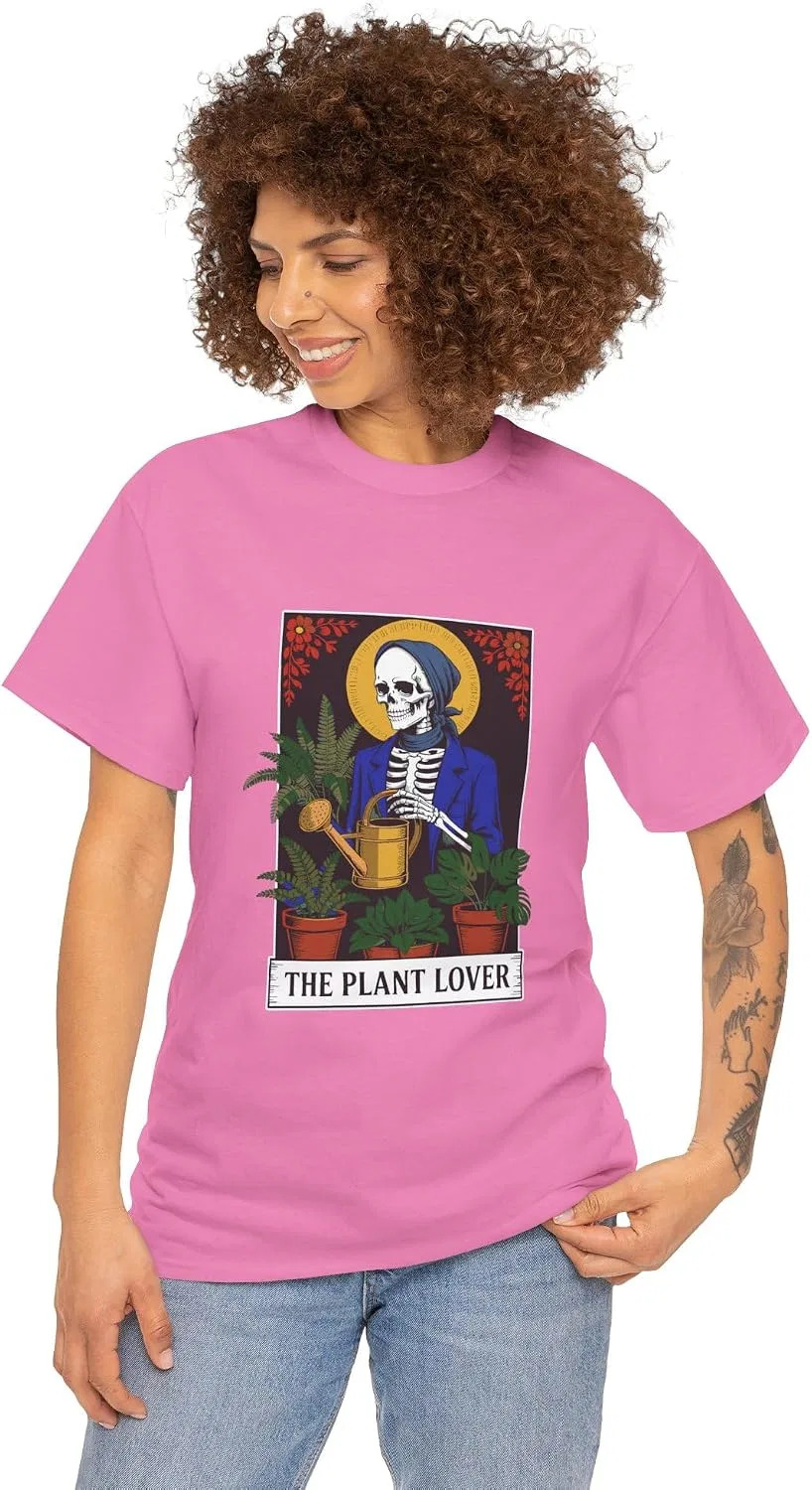 Мужская футболка с принтом Tarot Card Plant Lover Tee, Azalea — фото 4