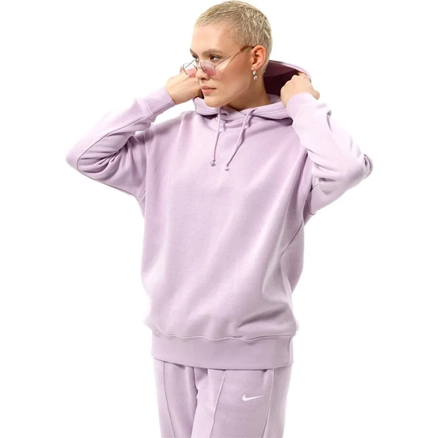Женский худи оверсайз с капюшоном, модель Essentials, Nike, Фиолетовый