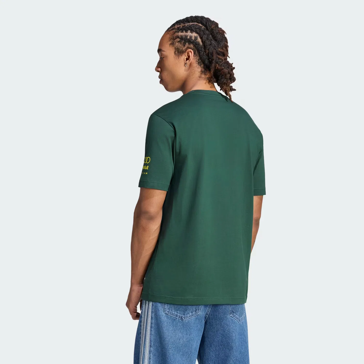 Мужская футболка с графическим принтом Gabriel Bortoleto Graphic IV Adidas Performance, Mineral Green — фото 2