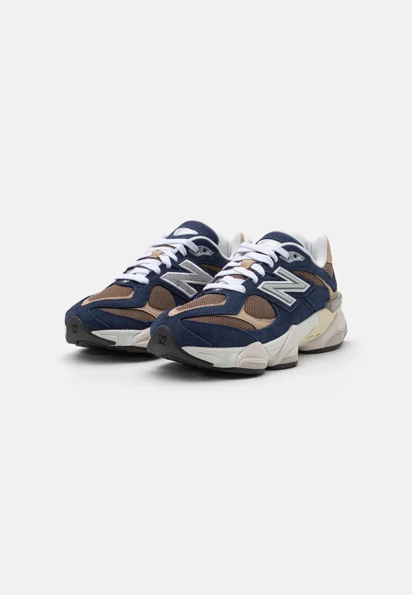 Кроссовки из кожи и синтетики New Balance, темно-синий — фото 2