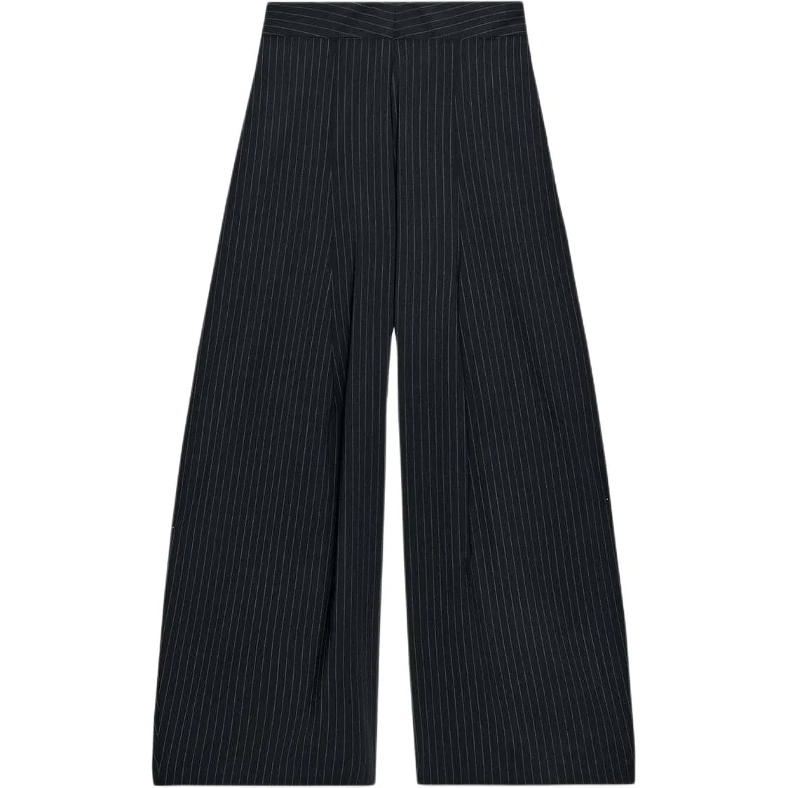 Женские брюки свободного кроя с полосатым принтом ZARA, Stripes — фото 3