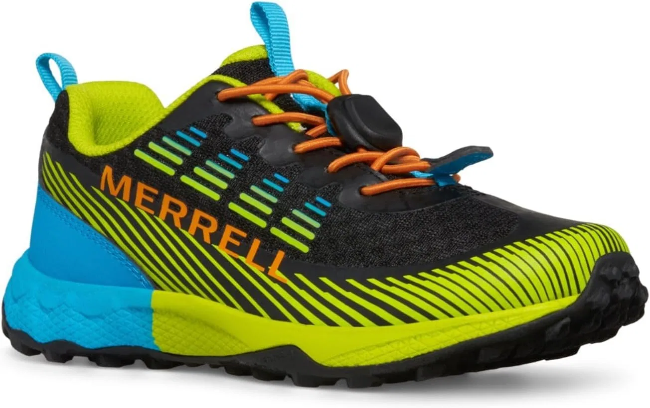Детские кроссовки для мальчиков Agility Peak Trail Merrell, Black/Citron/Cyan/Orange — фото 3