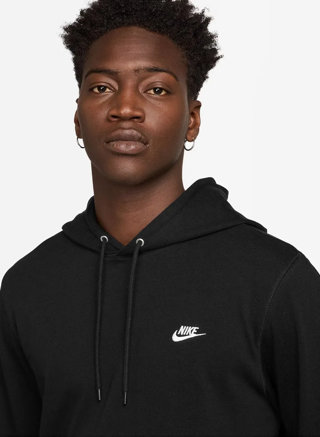 Худи с капюшоном классического кроя Nike, черный — фото 3