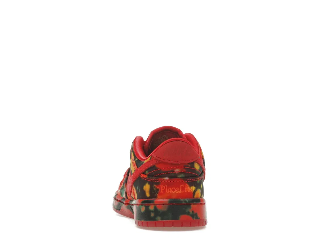 Детские кроссовки с принтом Nike SB Dunk Low The Wizard of Oz Poppy Field, Varsity Red / Varsity Red / University Gold — фото 4