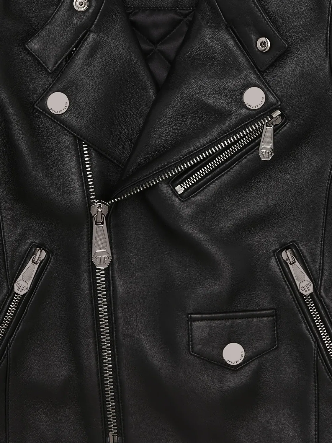 Косуха с асимметричной молнией Philipp Plein, черный — фото 2