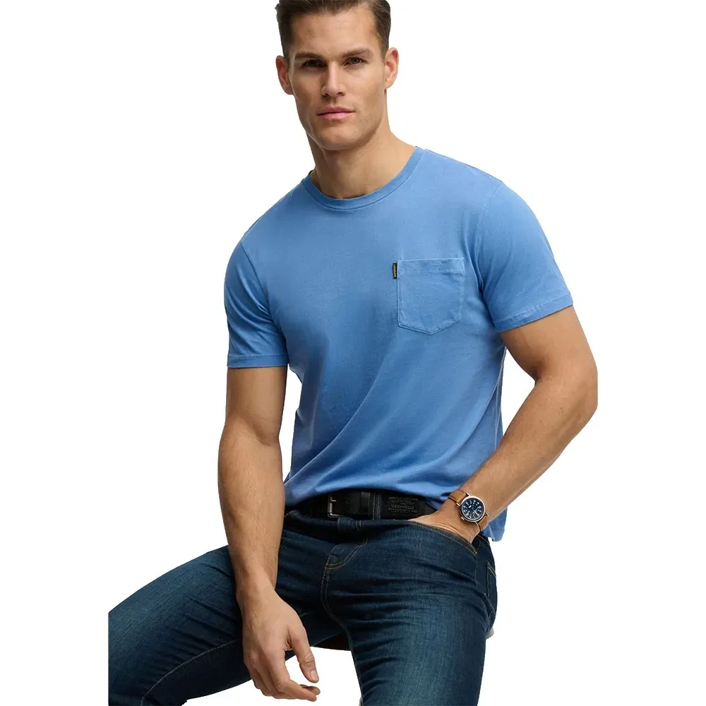 Футболка с коротким рукавом и карманом Classic Essential Superdry, синий — фото 4