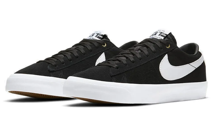 Кроссовки Nike SB Zoom Blazer Low Pro GT, черный/белый — фото 3