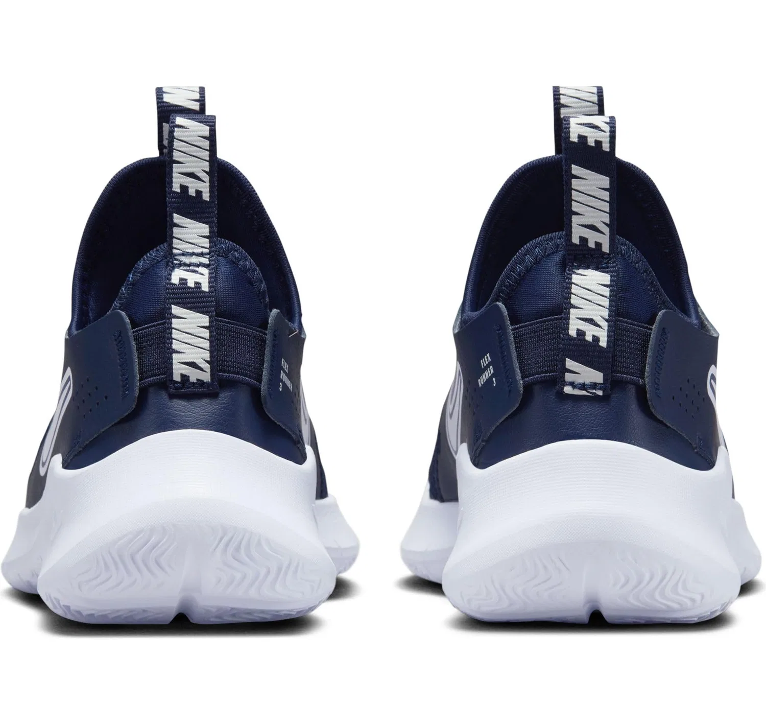 Детские кроссовки для девочек с закрытым мыском NIKE Flex Runner 3 NIKE, Midnight Navy White — фото 3