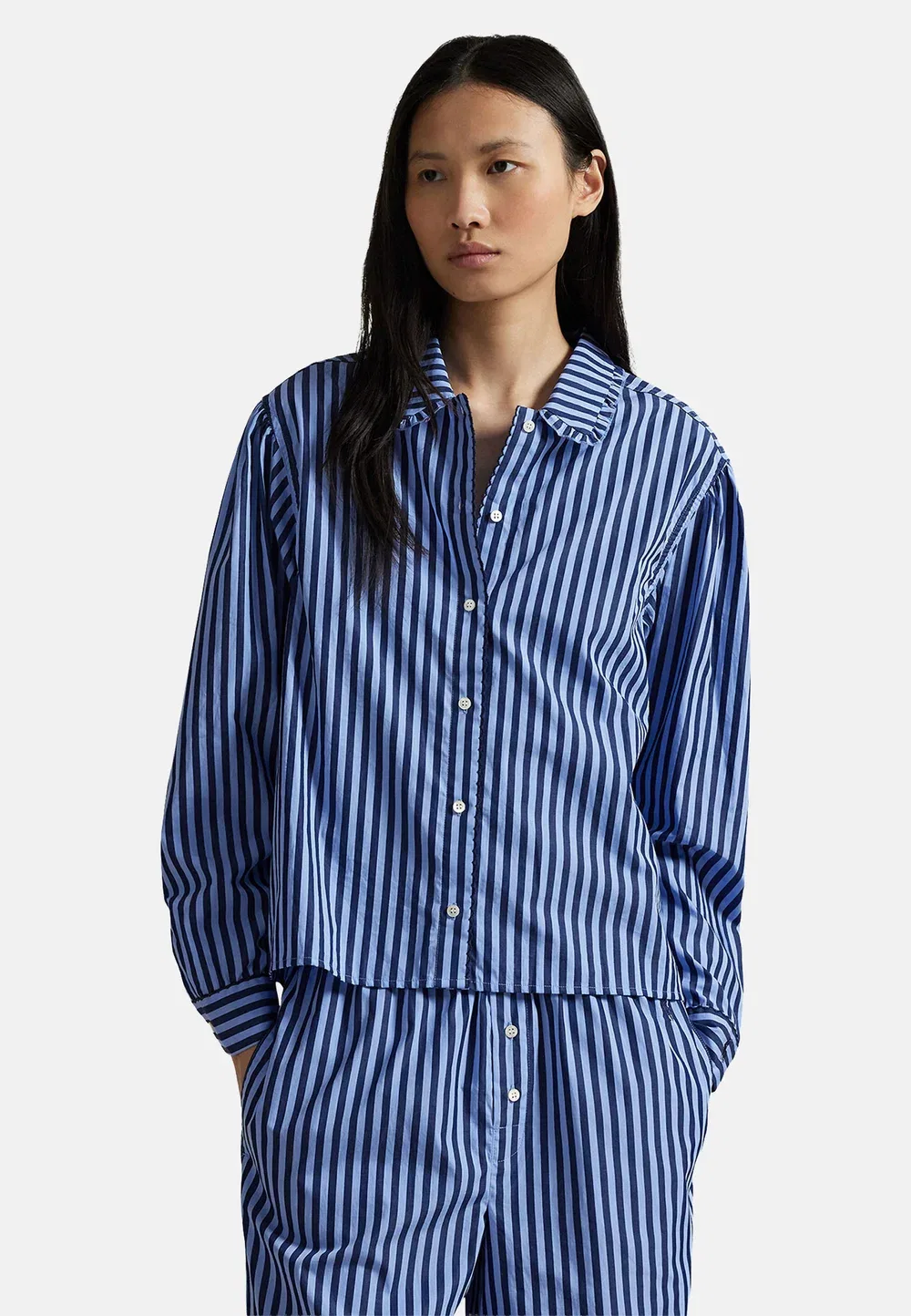 Комплект в полоску - пижамный комплект Polo Ralph Lauren, Chambray Navy — фото 3